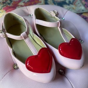 Janie and Jack Heart Flat Size 5
